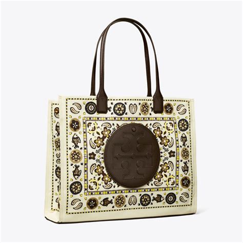 tory burch printed tote.